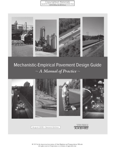 Mechanisticempirical Pavement Design Guide A Manual Of Practice 2nd Ed Second Edition Aashto