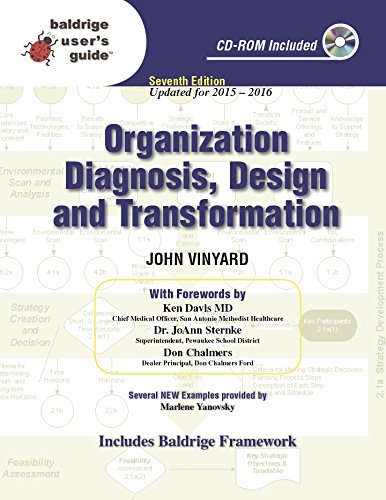 Organization Diagnosis Design And Transformation Baldrige Users Guide Bug Seventh Edition Vinyard