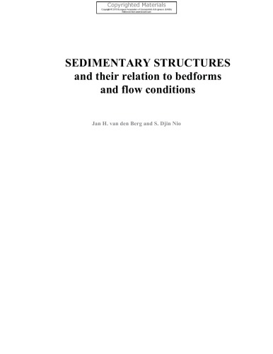 Sedimentary Structures And Their Relation To Bedforms And Flow Conditions Berg