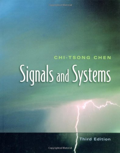 Signals And Systems 3rd Ed Chen Chitsong