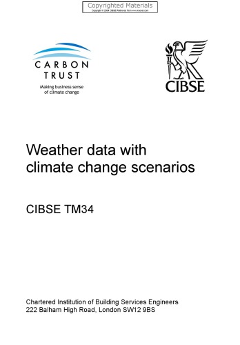 Weather Data With Climate Change Scenarios Parkinson John