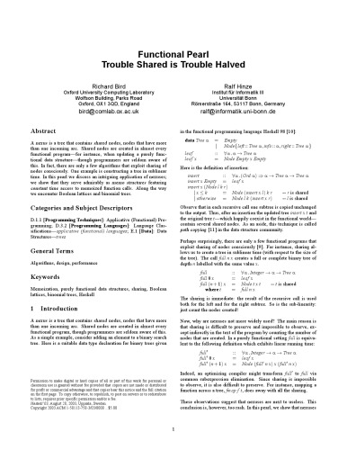 Haskell03 Proceedings Of Acm Sigplan 2003 Haskell Workshop Jeuring J