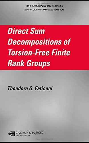 Direct Sum Decompositions Of Torsionfree Finite Rank Groups Faticoni