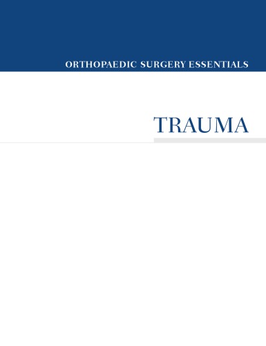 Trauma Courtbrown Charles Mcqueen Margaret M Tornetta Paul