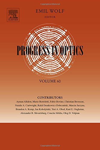 Progress In Optics 1st Edition Emil Wolf