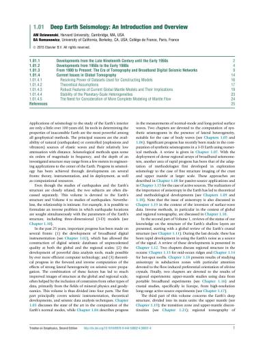 Treatise On Geophysics Second Edition Volume 4 Earthquake Seismology 2nd Edition Hiroo Kanamori