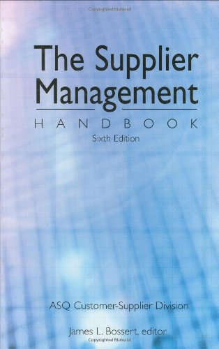 The Supplier Management Handbook 6th Ed Bossert James L