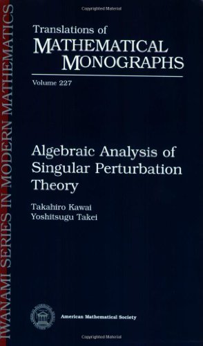 Algebraic Analysis Of Singular Perturbation Theory Takahiro Kawai