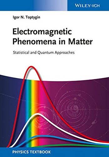 Electromagnetic Phenomena In Matter Statistical And Quantum Approaches 1st Edition Igor N Toptygin