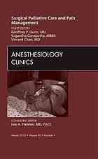 Surgical Palliative Care And Pain Management Chan Vincent Dunn