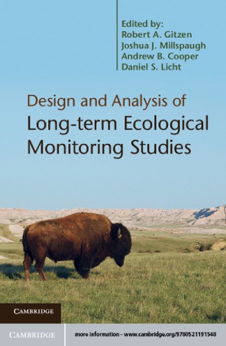 Design And Analysis Of Longterm Ecological Monitoring Studies Robert A Gitzen