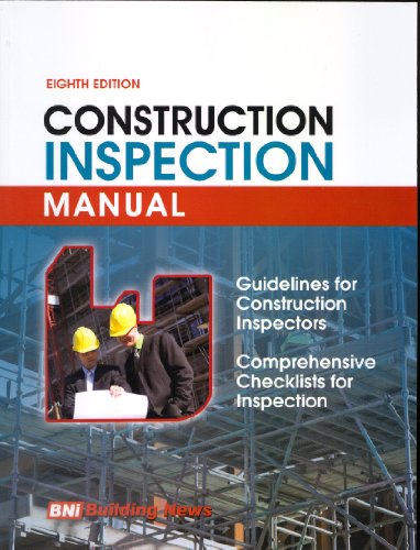 Construction Inspection Manual 8 Papcdr William D Mahoney William D Mahoney