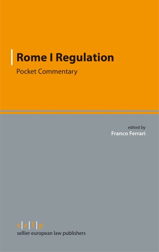 Rome I Regulation Pocket Commentary Poc Franco Ferrari