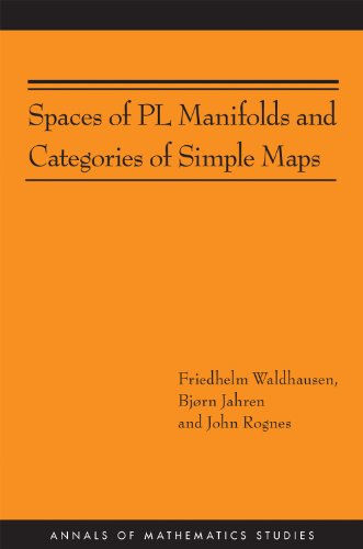 Spaces Of Pl Manifolds And Categories Of Simple Maps Am186 Friedhelm Waldhausen