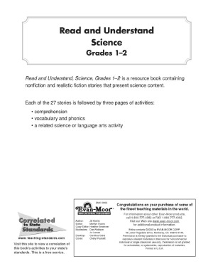 Read And Understand Science Grades 12 Evanmoor