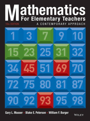 Mathematics For Elementary Teachers A Contemporary Approach 10th Edition Gary L Musser