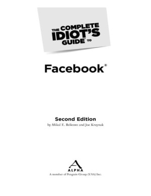 The Complete Idiots Guide To Facebook Mikal E Belicove Joe Kraynak