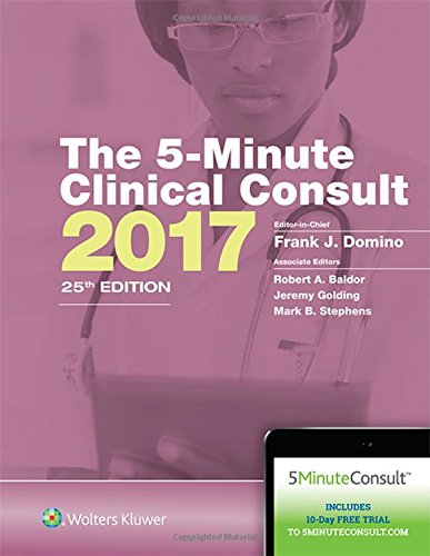 The 5minute Clinical Consult 2017 25th Edition Frank J Domino Et Al Eds