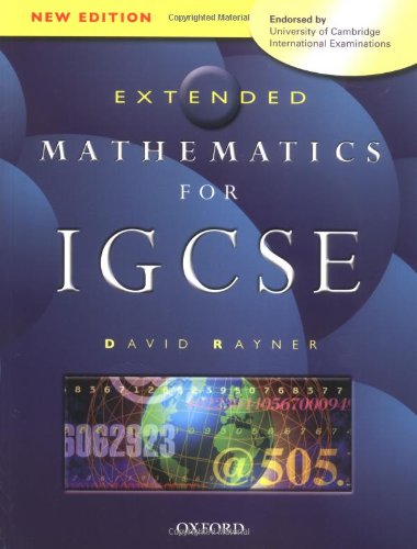 Extended Mathematics For Igcse 1st Edition David Rayner