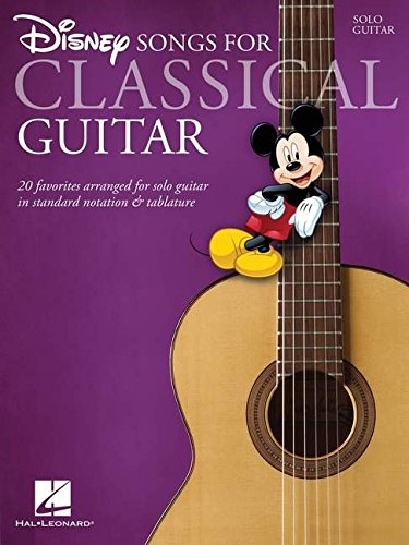 Disney Songs For Classical Guitar Hal Leonard Corp