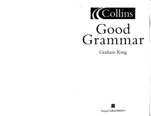 Collins Good Grammar Graham King