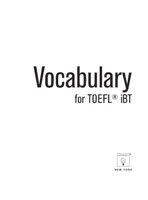 Vocabulary For Toefl Ibt Learningexpress