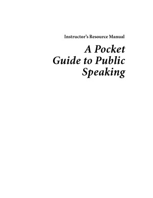 A Pocket Guide To Public Speaking Dan Ohair