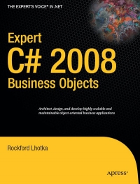 Expert C 2008 Business Objects Rockford Lhotka