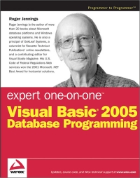 Expert Oneonone Visual Basic 2005 Database Programming Roger Jennings