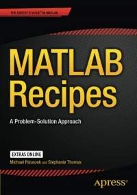 Matlab Recipes A Problemsolution Approach Stephanie Thomas