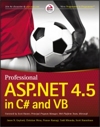 Professional Aspnet 45 In C And Vb Jason N Gaylord Christian Wenz