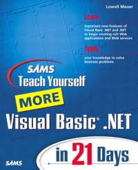 Sams Teach Yourself More Visual Basic Net In 21 Days Lowell Mauer