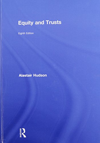 Equity And Trusts 8th Edition Alastair Hudson