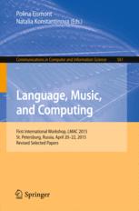 Language Music And Computing First International Workshop Lmac 2015 St Petersburg Russia April 2022 2015 Revised Selected Papers 1st Edition Polina Eismont