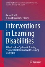 Interventions In Learning Disabilities A Handbook On Systematic Training Programs For Individuals With Learning Disabilities 1st Edition Rachel Schiff