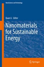 Nanomaterials For Sustainable Energy 1st Edition Quan Li Eds