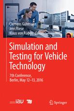 Simulation And Testing For Vehicle Technology 7th Conference Berlin May 1213 2016 1st Edition Clemens Ghmann