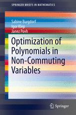 Optimization Of Polynomials In Noncommuting Variables 1st Edition Sabine Burgdorf