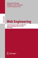 Web Engineering 16th International Conference Icwe 2016 Lugano Switzerland June 69 2016 Proceedings 1st Edition Alessandro Bozzon