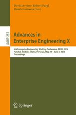 Advances In Enterprise Engineering X 6th Enterprise Engineering Working Conference Eewc 2016 Funchal Madeira Island Portugal May 30june 3 2016 Proceedings 1st Edition David Aveiro
