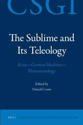 The Sublime And Its Teleology Kantgerman Idealismphenomenology Donald Loose