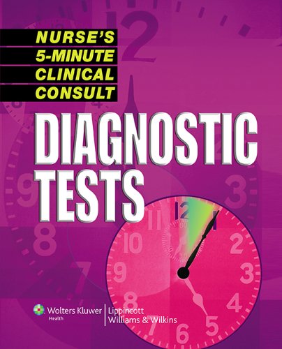Nurses 5minute Clinical Consult Diagnostic Tests 1st Edition Springhouse