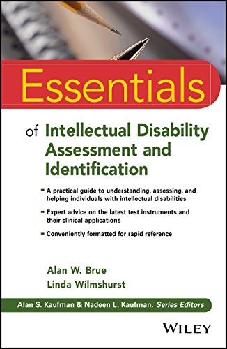 Essentials Of Intellectual Disability Assessment And Identification 1st Edition Alan W Brue