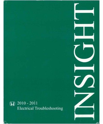 20102011 Honda Insight Electrical Troubleshooting Manual Honda