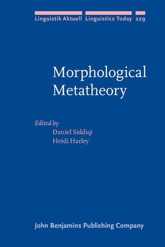 Morphological Metatheory Daniel Siddiqi Heidi Harley