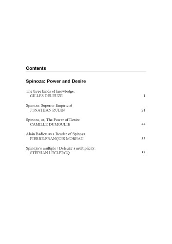 Spinoza Desire And Power Pli The Warwick Journal Of Philosophy 14 2003 Chiesa