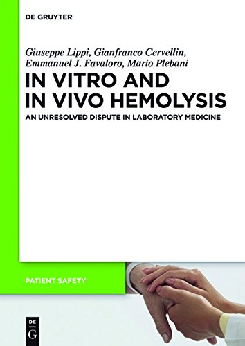In Vitro And In Vivo Hemolysis An Unresolved Dispute In Laboratory Medicine Giuseppe Lippi