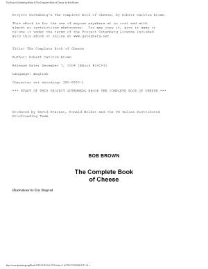 The Complete Book Of Cheese Bob Brown