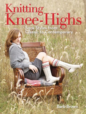 Knitting Kneehighs Barb Brown