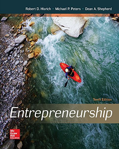 Entrepreneurship 10e 10th Edition Robert D Hisrich Michael P Peters